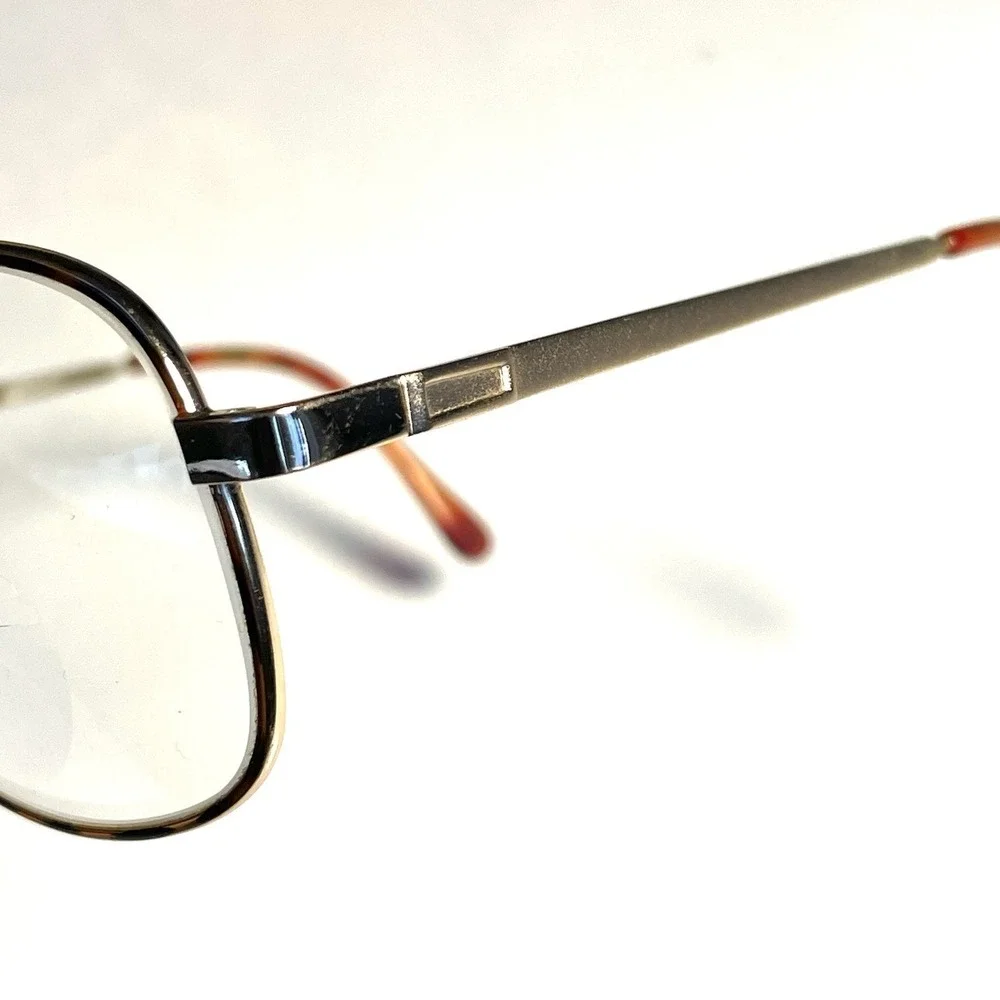 Vintage‎ Aviator Eyeglass Frames Gold Tone Tortoise 52-16-140